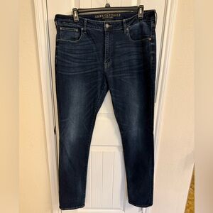 American Eagle Outfitters Men's Deep Indigo Slim Jeans 38x36